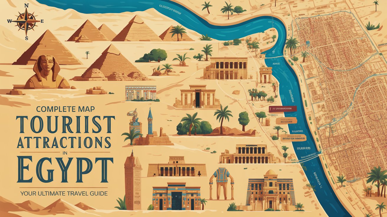 Complete Map of Tourist Attractions in Egypt