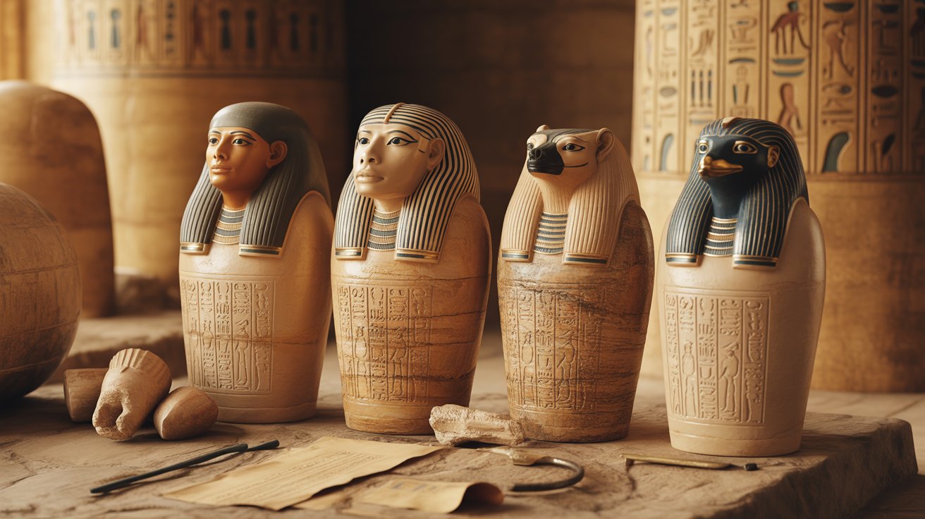 Mummification Jars: Ancient Vessels of the Afterlife