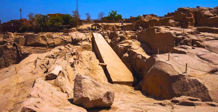 The Unfinished Obelisk in Aswan Egypt